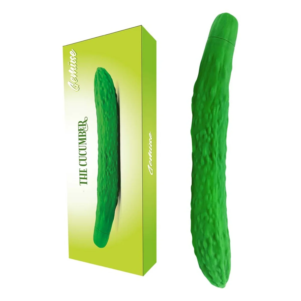 Gemuse The Cucumber Vibrating Veggie 10 Speed Vibrator Green - Image 3
