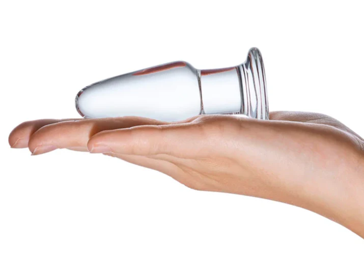 Glas Butt Plug Clear 3.5 Inch - Image 4