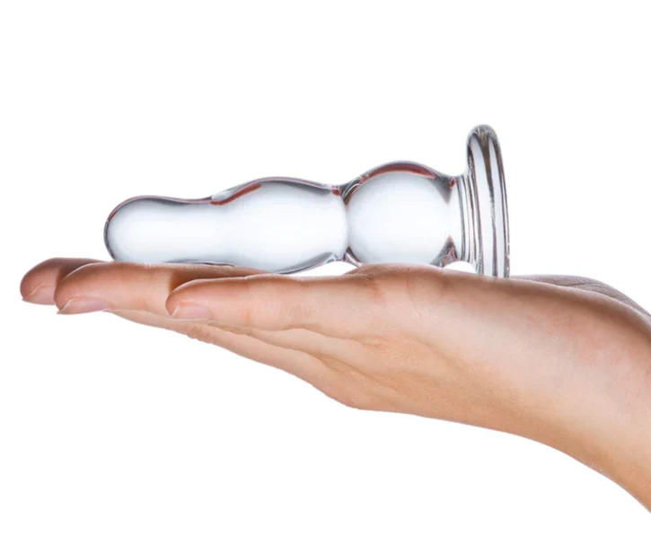 Glas Butt Plug Clear 4 Inch - Image 4