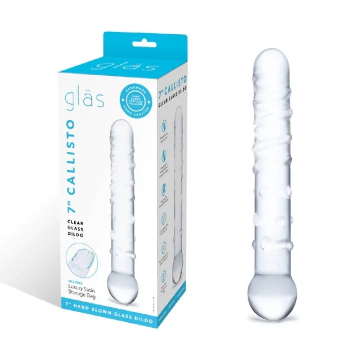 Glas Callisto Dildo Clear 7 Inch - Image 2