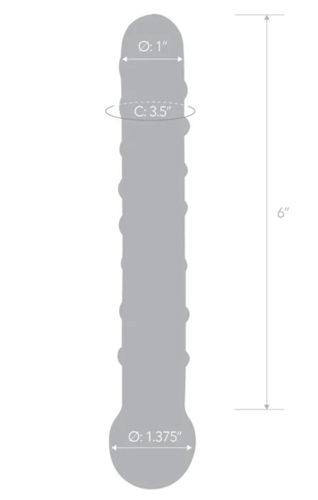 Glas Callisto Dildo Clear 7 Inch - Image 3