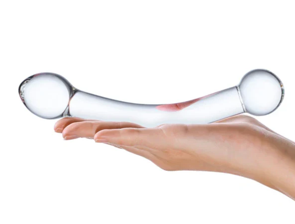Glas Curved Glass G-Spot Stimulator Clear 7 Inch - Image 4