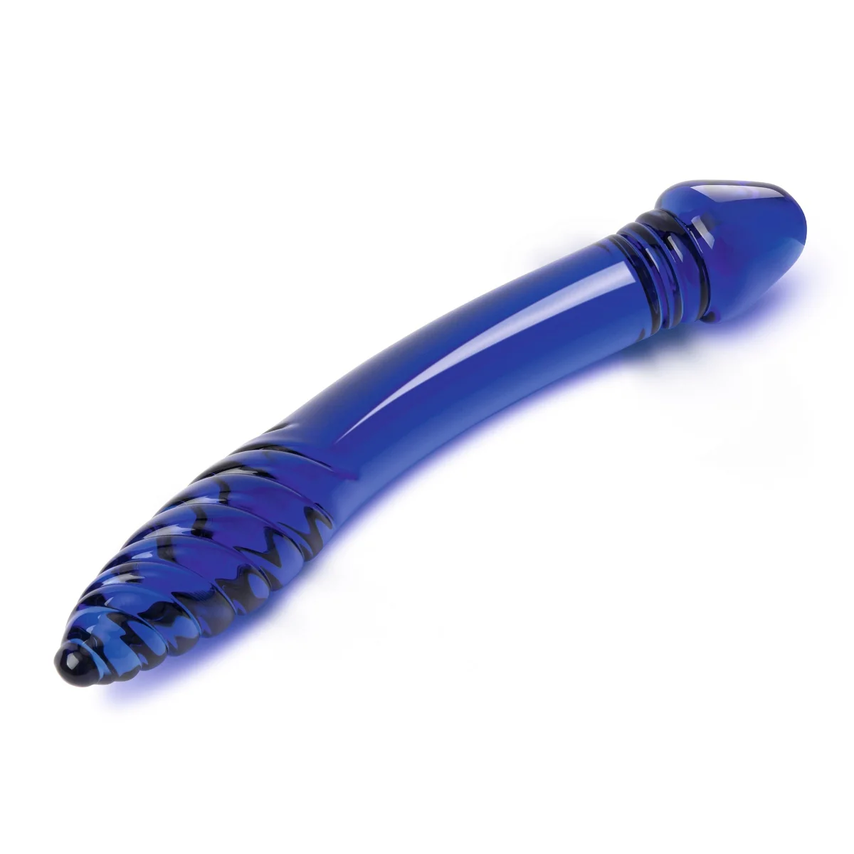 Glas Double Sided Glass Dildo Blue 11 Inch - Image 4