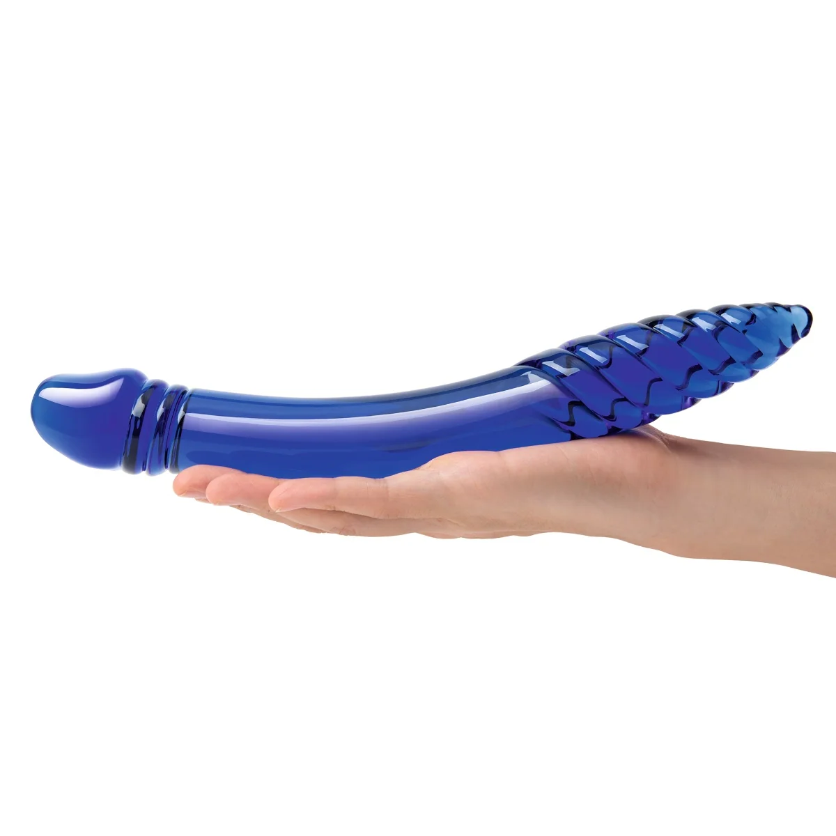 Glas Double Sided Glass Dildo Blue 11 Inch - Image 6