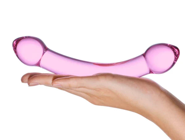 Glas Double Trouble Dildo Purple 7.25 Inch - Image 4
