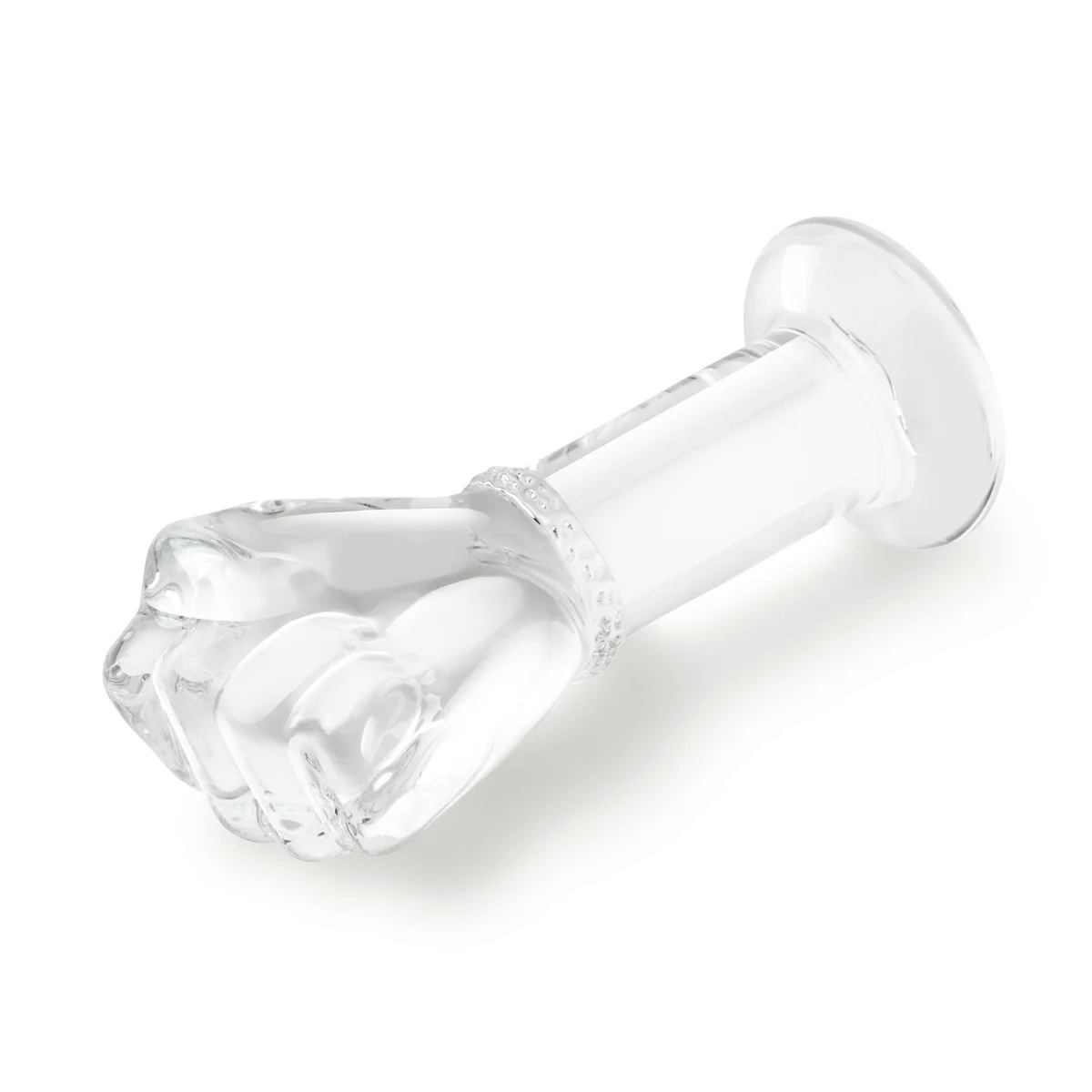 Glas Fist Glass Butt Plug Clear 5 Inch - Image 4