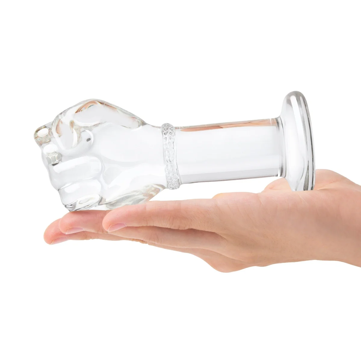 Glas Fist Glass Butt Plug Clear 5 Inch - Image 6