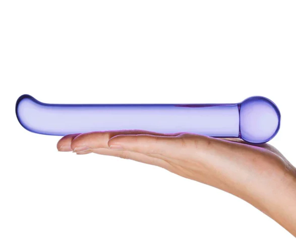 Glas G-Spot Tickler Dildo Purple 6.75 Inch - Image 4