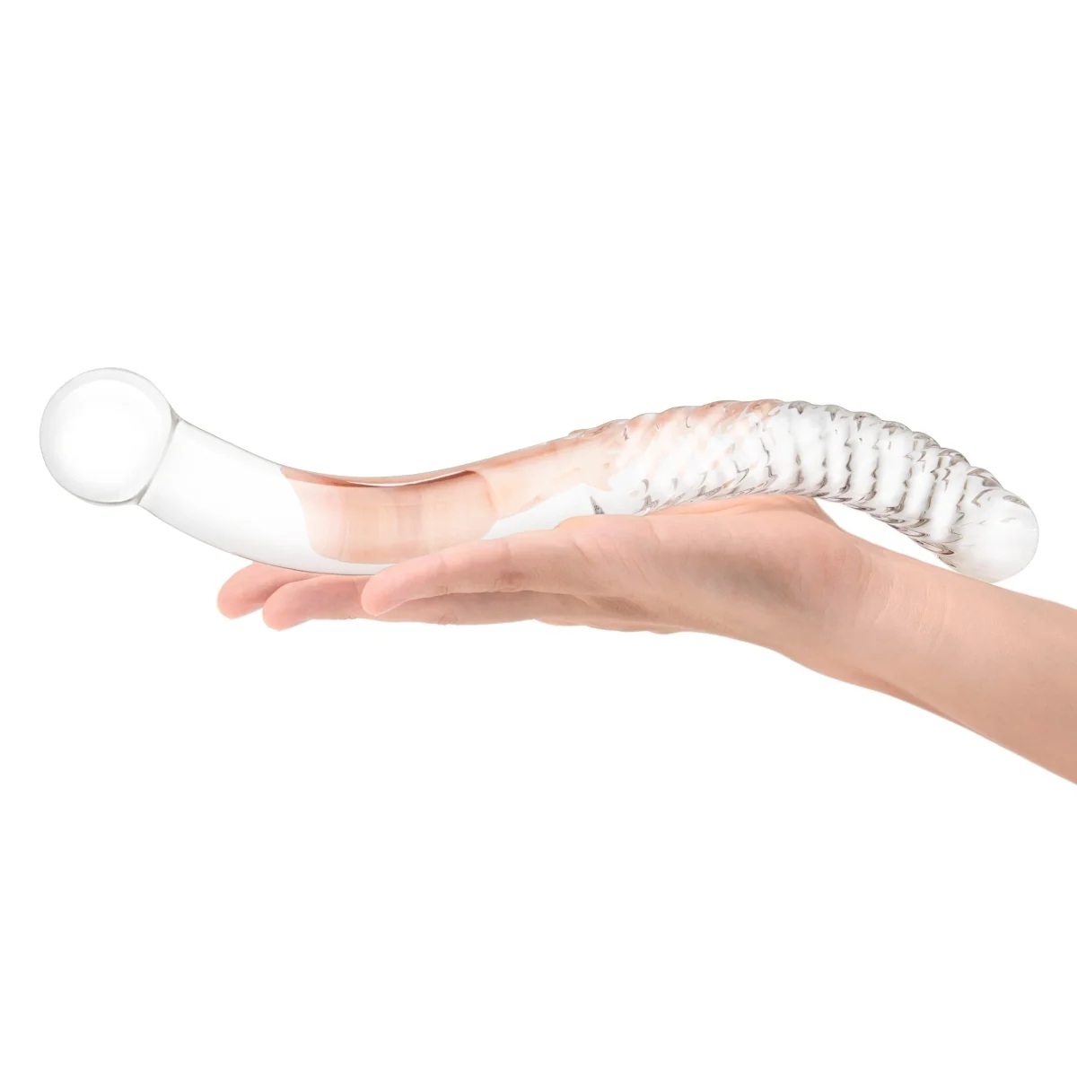 Glas Pelvic Double Ended Glass Wand Clear 11 Inch - Image 5