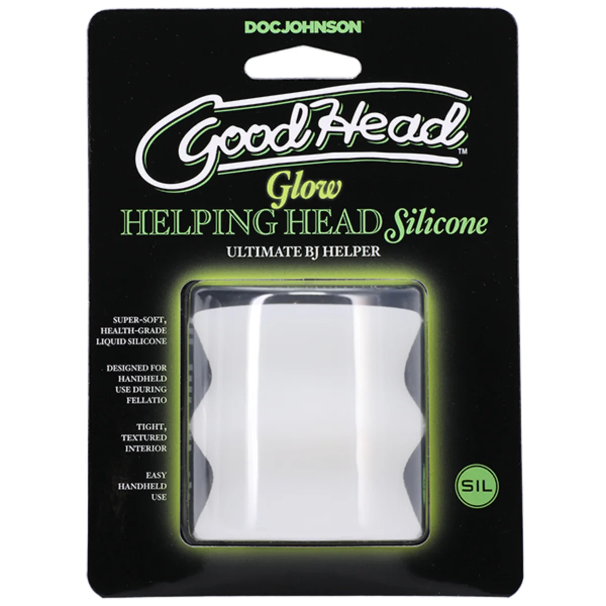 GoodHead Glow In The Dark Helping Head Silicone Stroker - Image 2