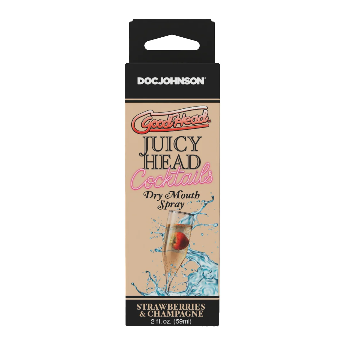 GoodHead Juicy Head Cocktails Dry Mouth Spray Strawberries & Champagne 2oz - Image 2