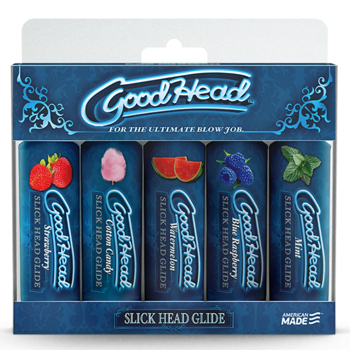 GoodHead Slick Head Glide Water Based Flavoured Lube 5 Pack 1oz - Image 2