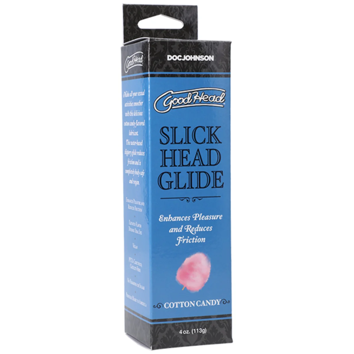 GoodHead Slick Head Glide Water Based Lube Cotton Candy 4oz - Image 2