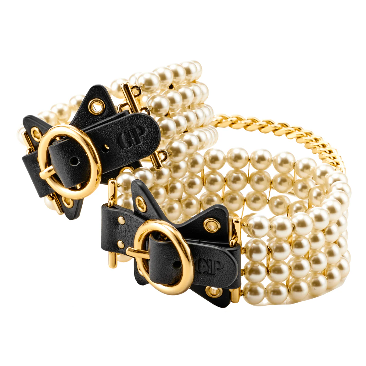 Guilty Pleasure Allure Pearl Pleasure Bondage Set Black Gold - Image 4