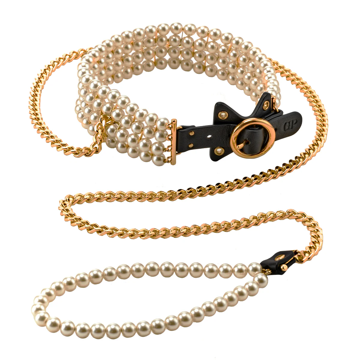 Guilty Pleasure Allure Pearl Pleasure Bondage Set Black Gold - Image 5