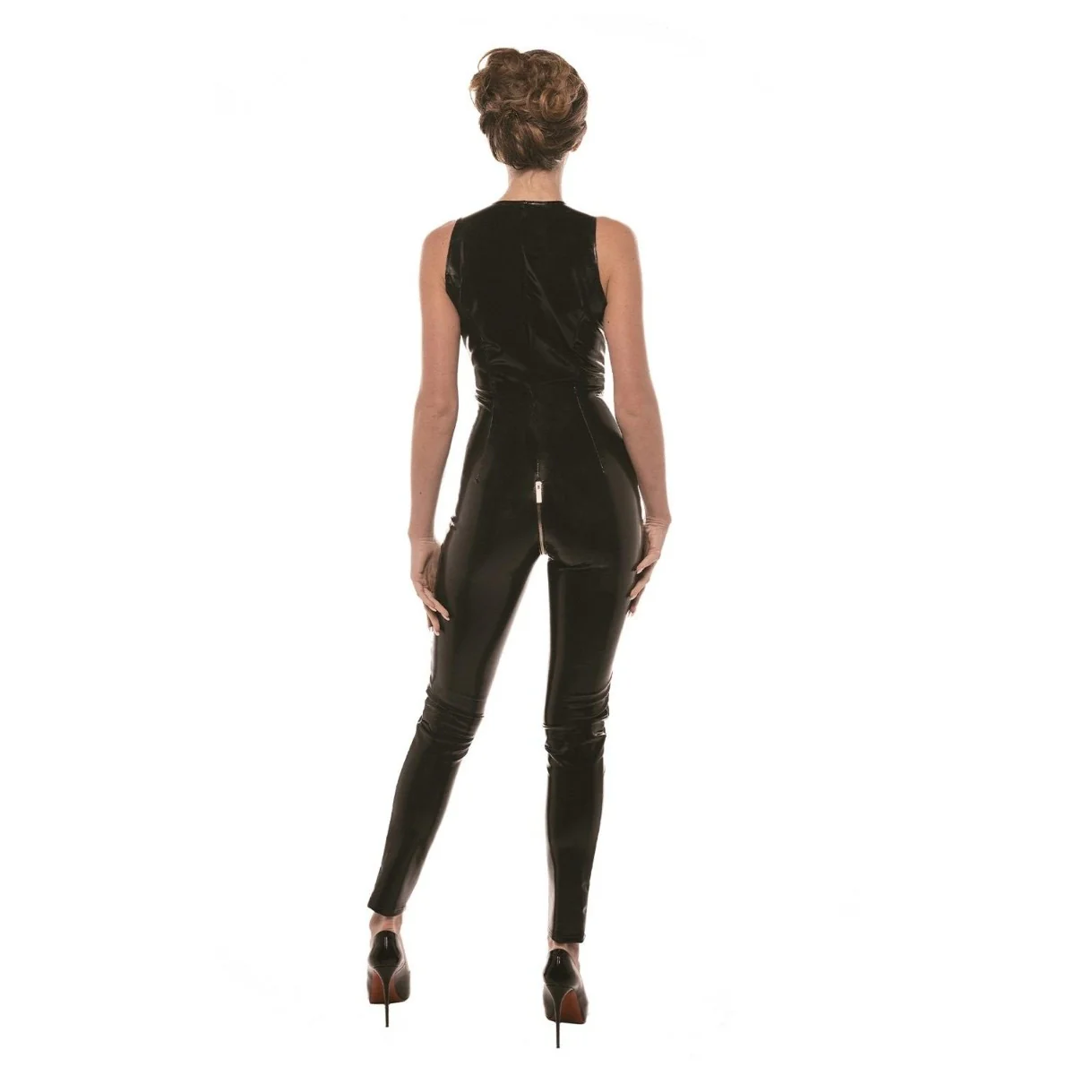 Guilty Pleasure Lusty Lines Datex Catsuit Black - Image 3
