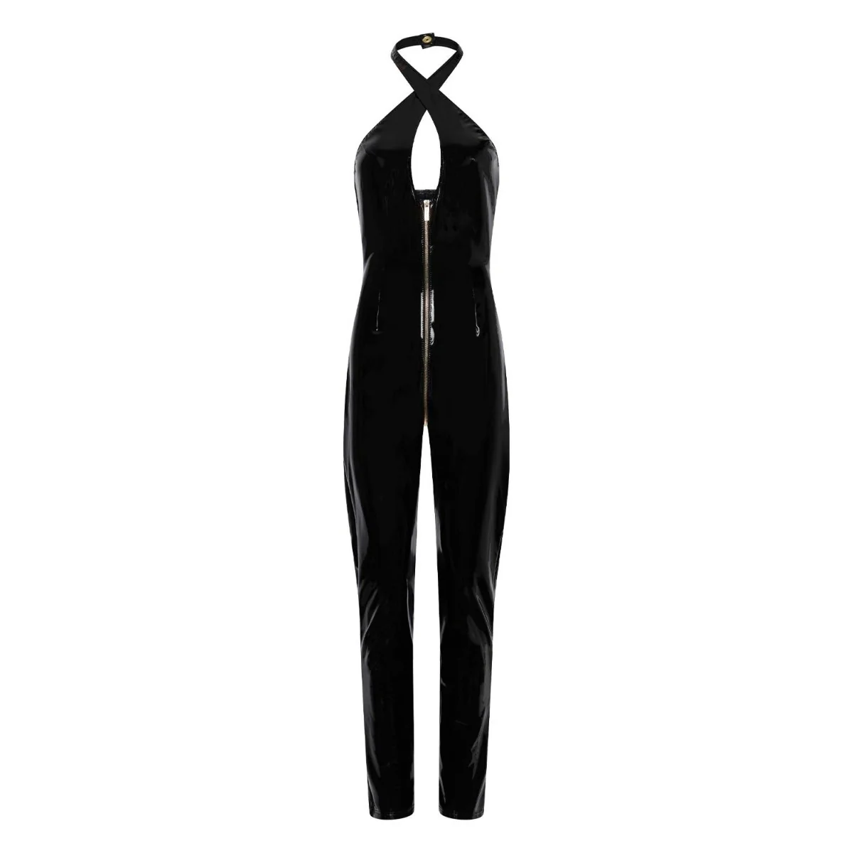 Guilty Pleasure Soft Blaze Datex Catsuit Black - Image 4