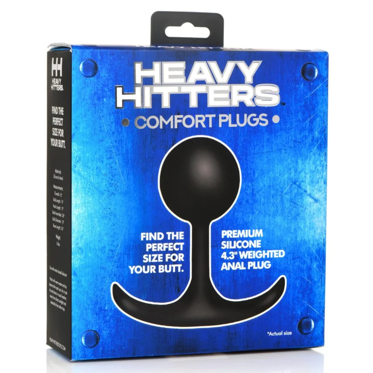 Heavy Hitters Comfort Weighted Butt Plug Large 4.3 Inch - Image 2