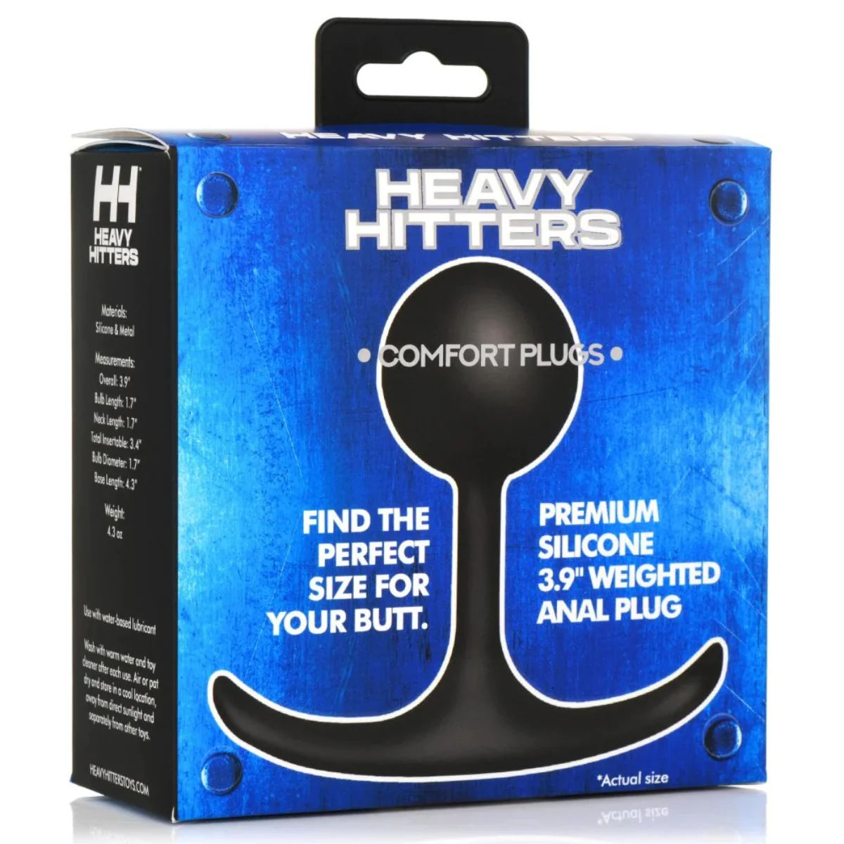 Heavy Hitters Comfort Weighted Butt Plug Medium 3.9 Inch - Image 2