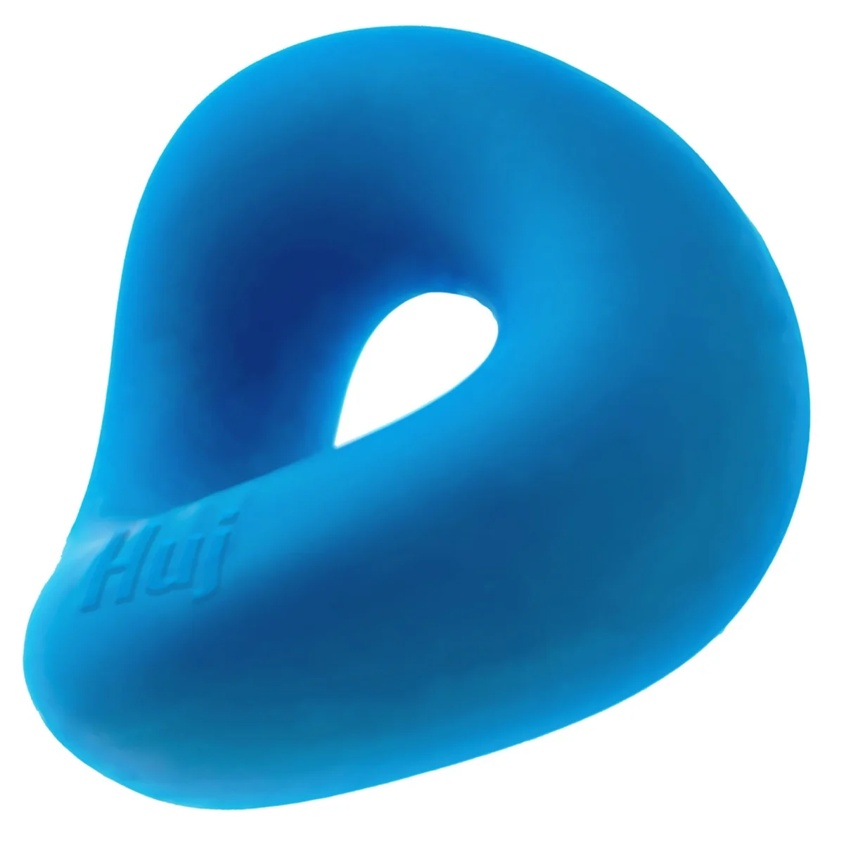 Hunkyjunk Form Silicone Cock Ring Teal Ice - Image 3
