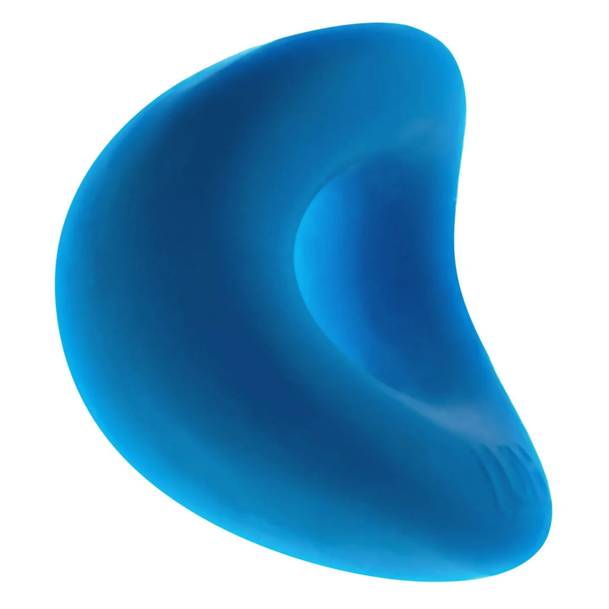 Hunkyjunk Form Silicone Cock Ring Teal Ice - Image 4
