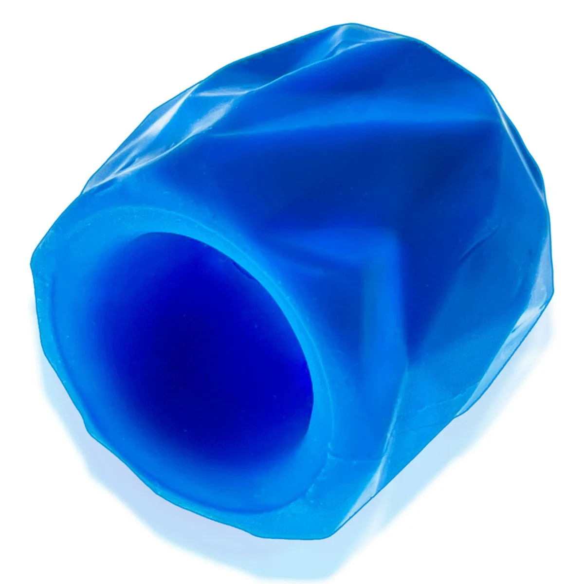 Hunkyjunk Fractal Tactile Silicone Ball Stretcher Teal Ice - Image 3