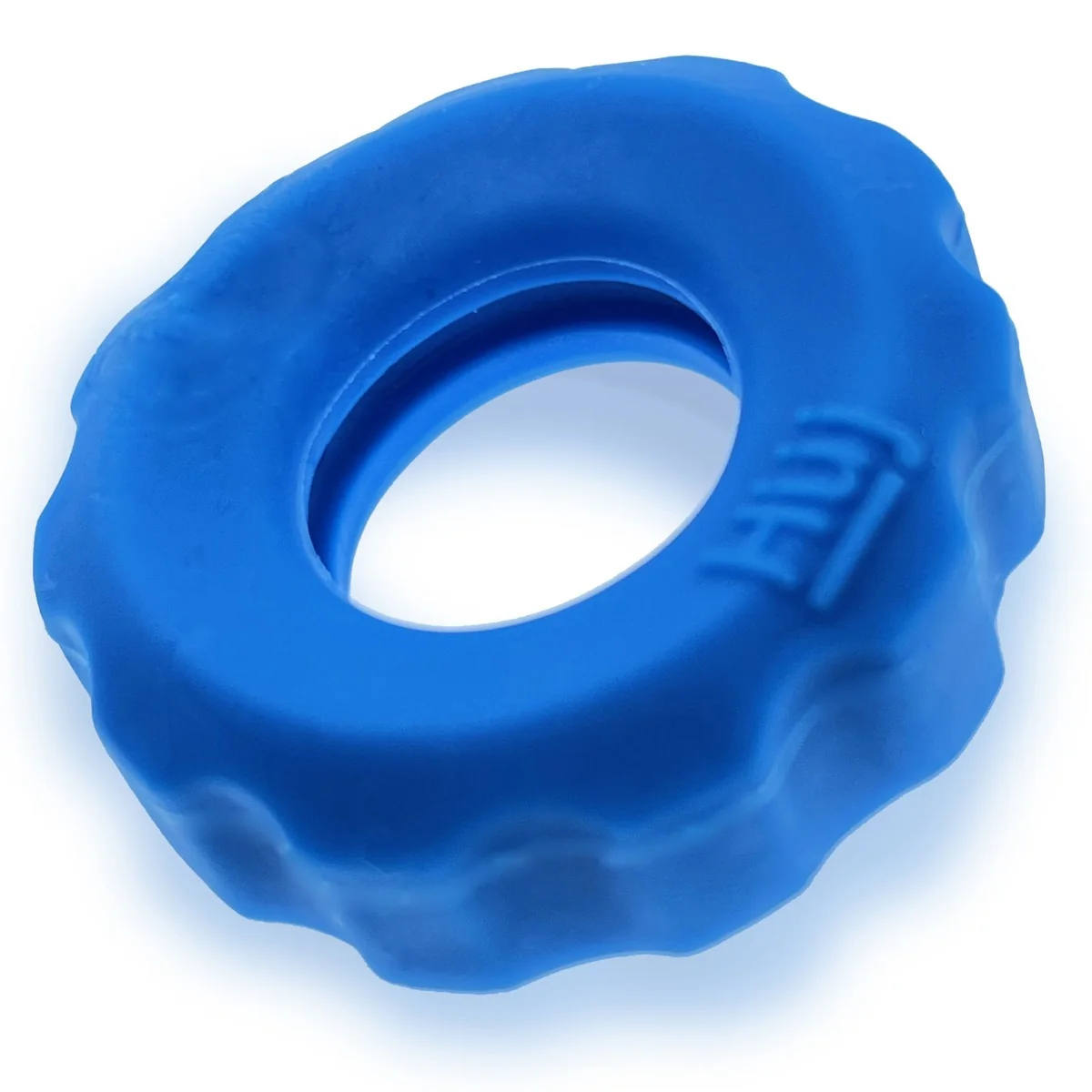 Hunkyjunk Super HUJ Cock Ring 3 Pack Teal Ice - Image 3