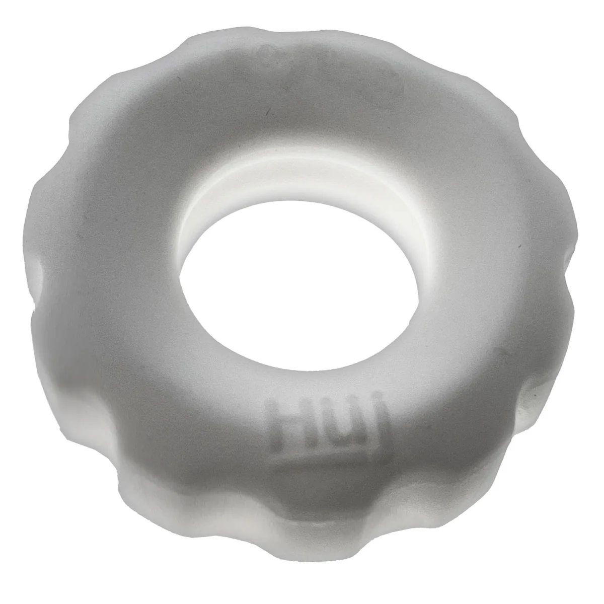Hunkyjunk Super HUJ Cock Ring 3 Pack White Ice - Image 3