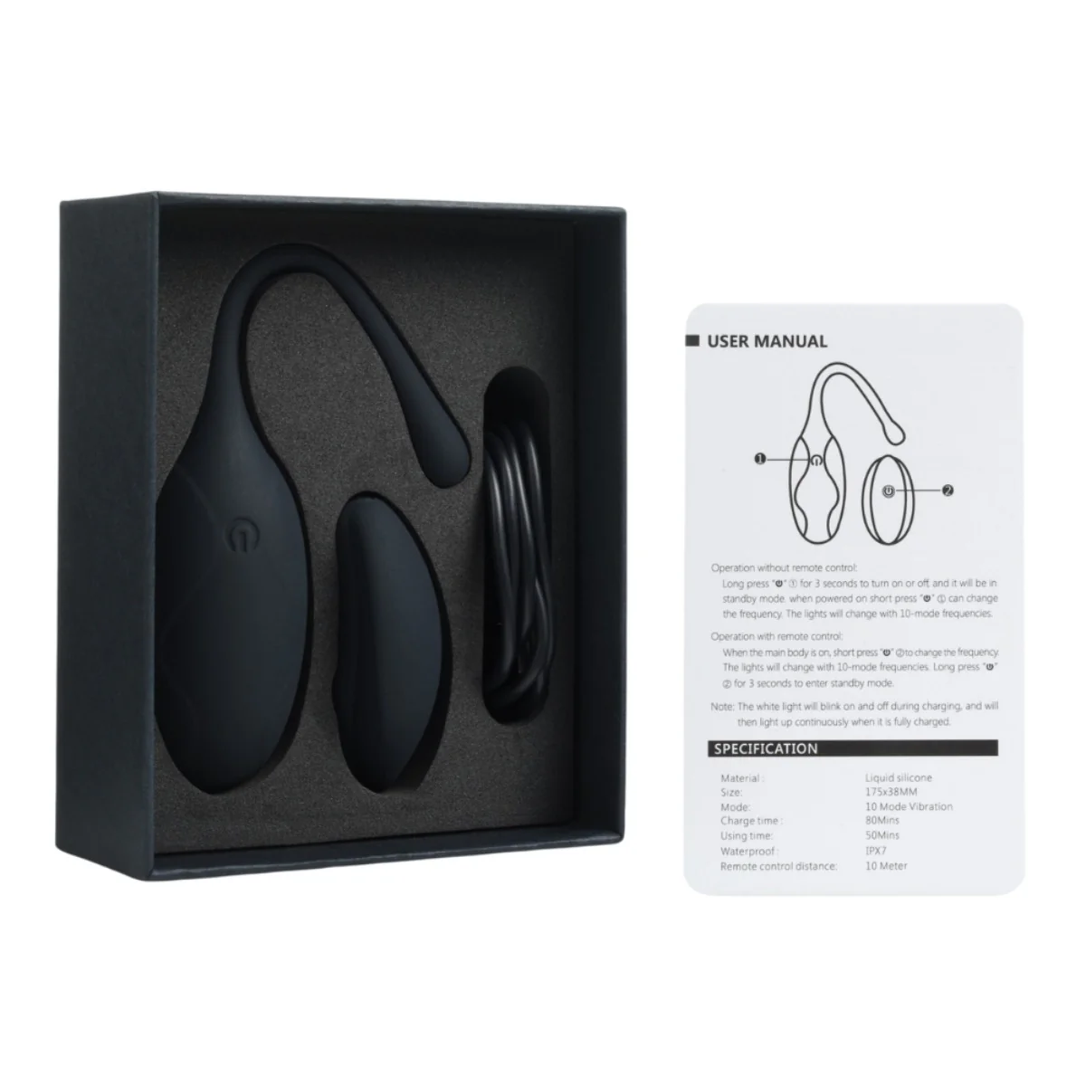 INTY Toys Neo Vibrating Egg With Remote Black - Image 3