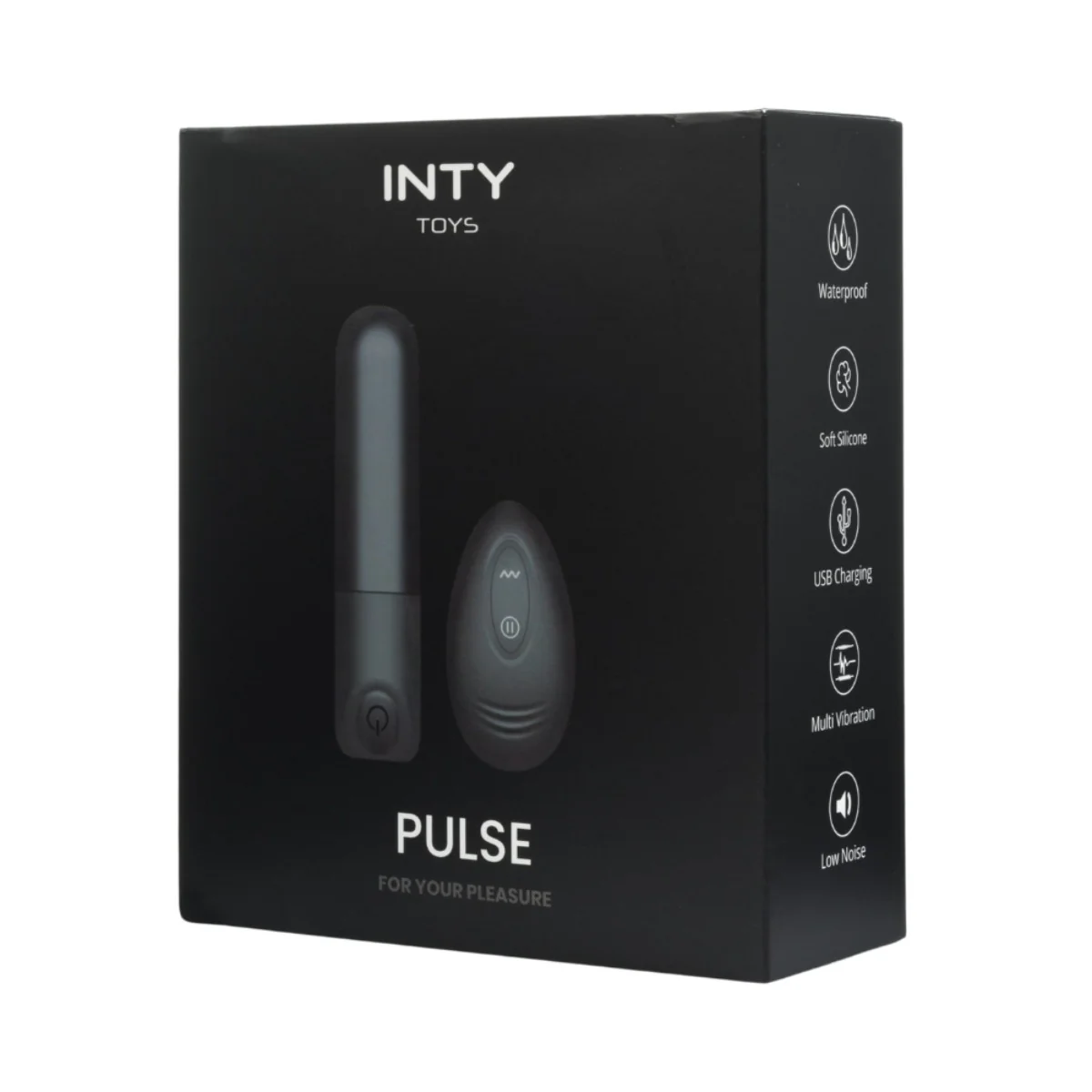 INTY Toys Pulse Bullet Vibrator With Remote Black - Image 2