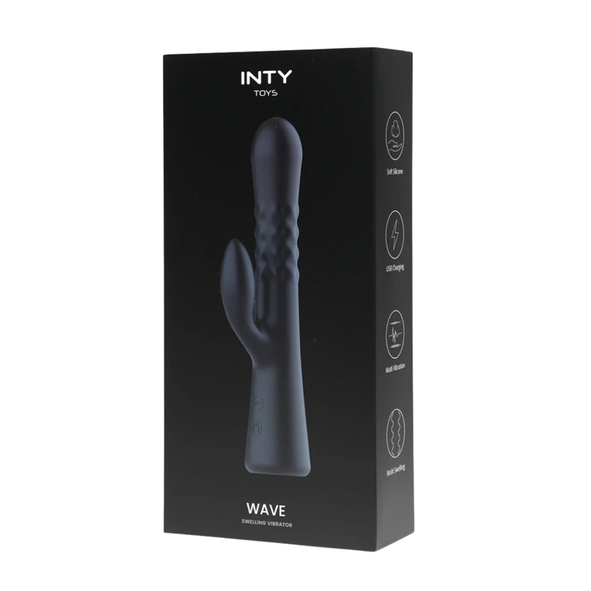 INTY Toys Wave Swelling Vibrator Black - Image 2