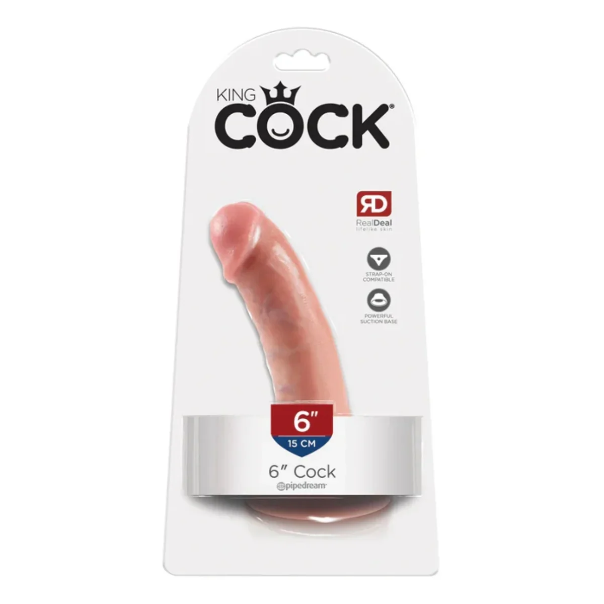 King Cock Dildo Pink 6 Inch - Image 2