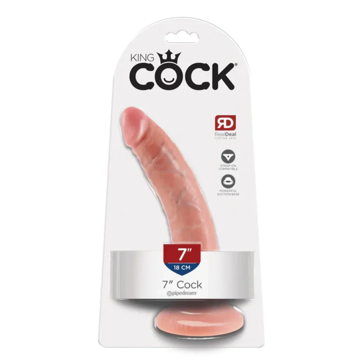 King Cock Dildo Pink 7 Inch - Image 2