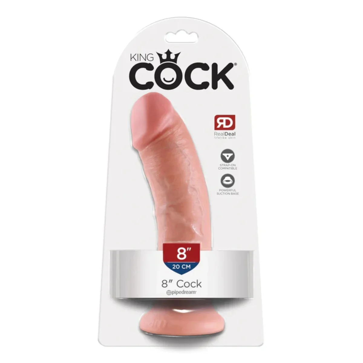 King Cock Dildo Pink 8 Inch - Image 2