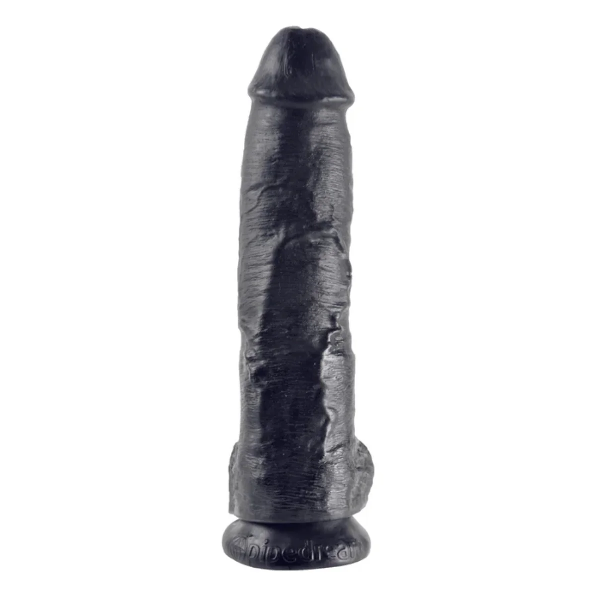 King Cock Dildo With Balls Black 10 Inch - Image 4