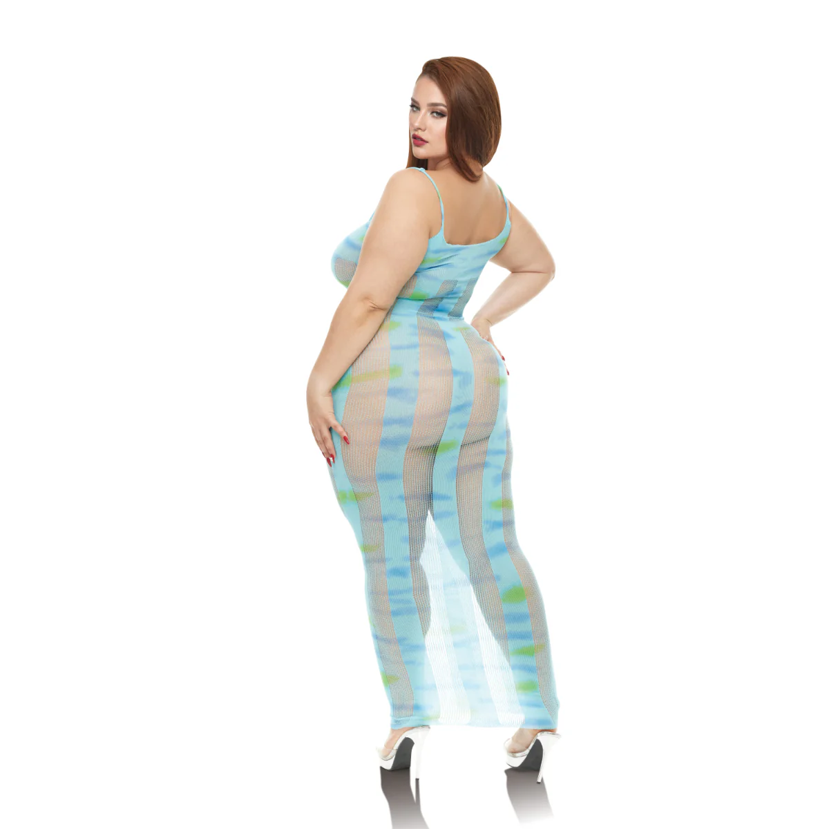 Lapdance Blue Horizon Maxi Dress Blue - Image 3