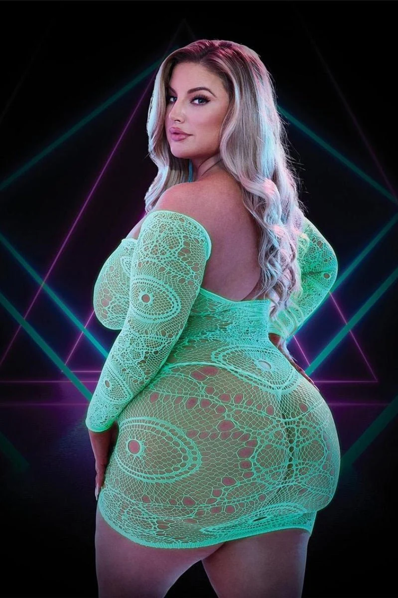 Lapdance Glow In The Dark Mini Dress - Image 2