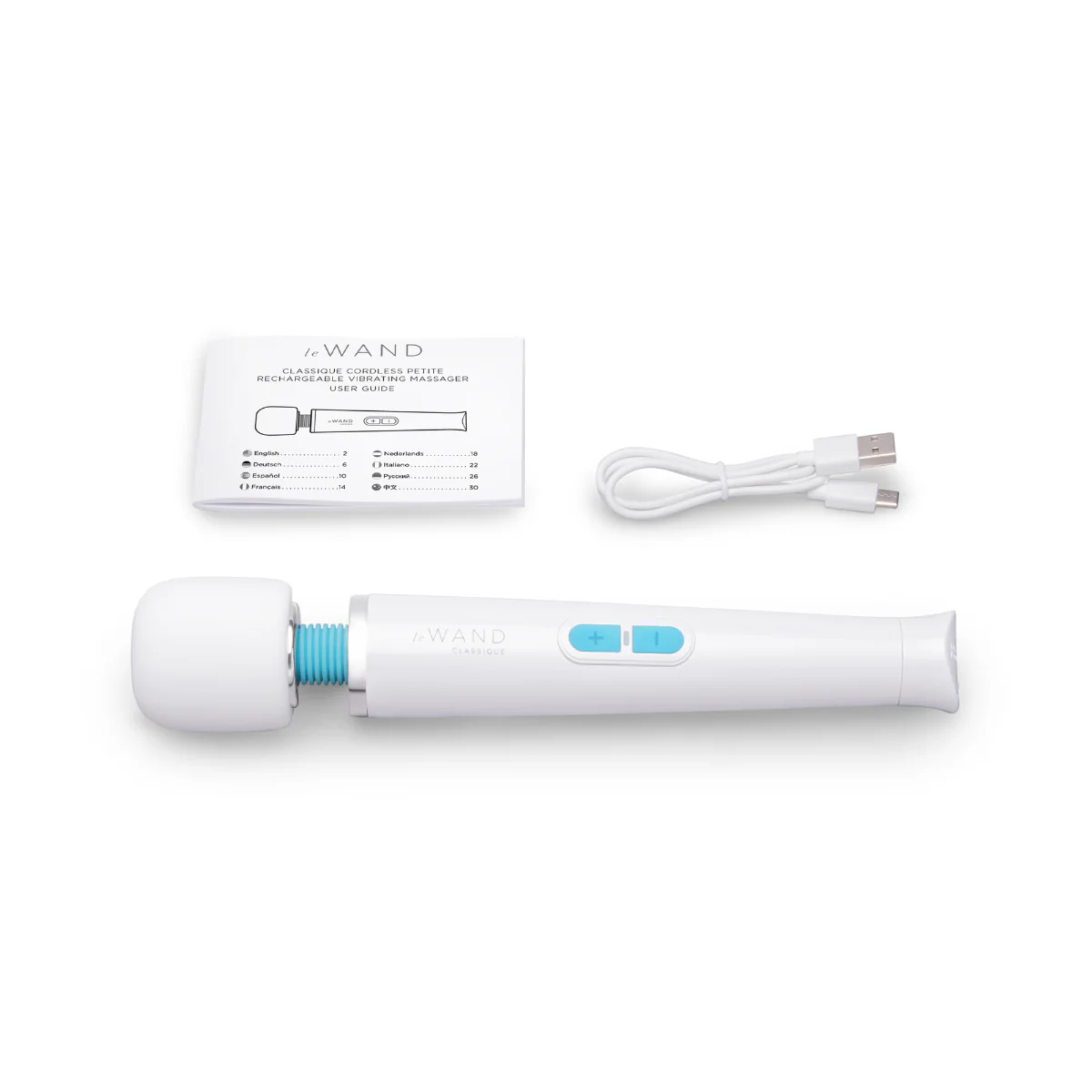 Le Wand Classique Petite Vibrating Wand Massager White - Image 7
