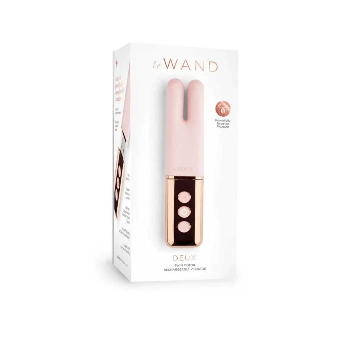Le Wand Deux Twin Motor Vibrator Rose Gold - Image 2