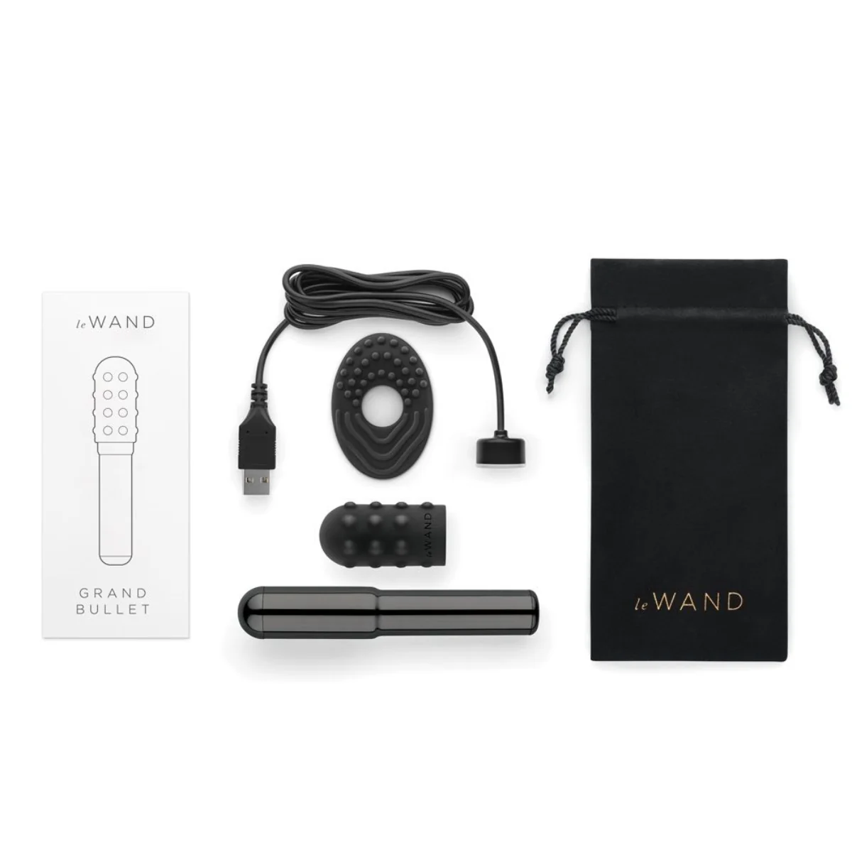 Le Wand Grand Bullet Vibrator Black - Image 5