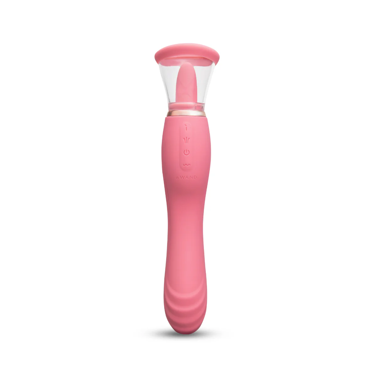 Le Wand Lick Double Ended Vibrator With Tongue Stimulator Pink - Image 4