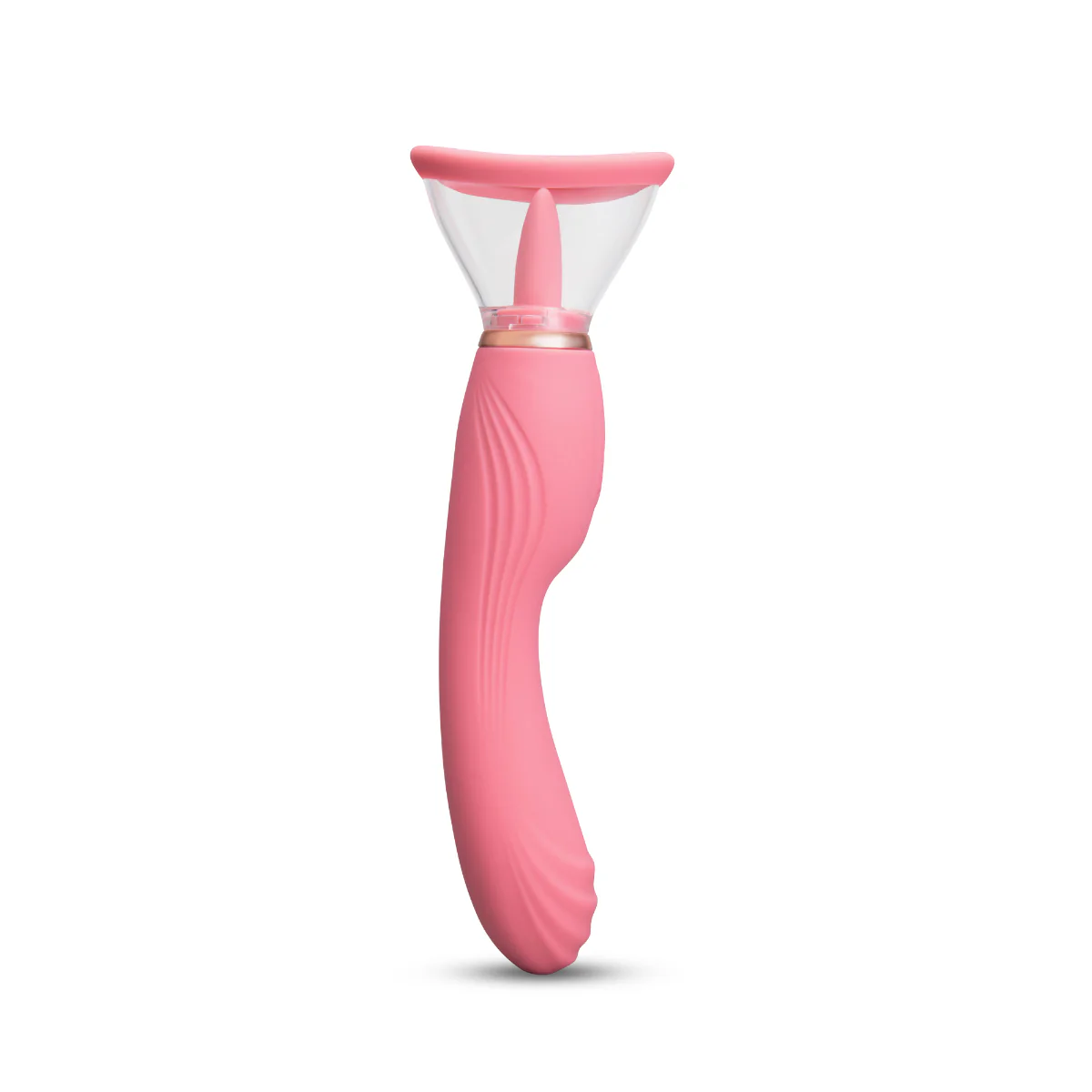 Le Wand Lick Double Ended Vibrator With Tongue Stimulator Pink - Image 5