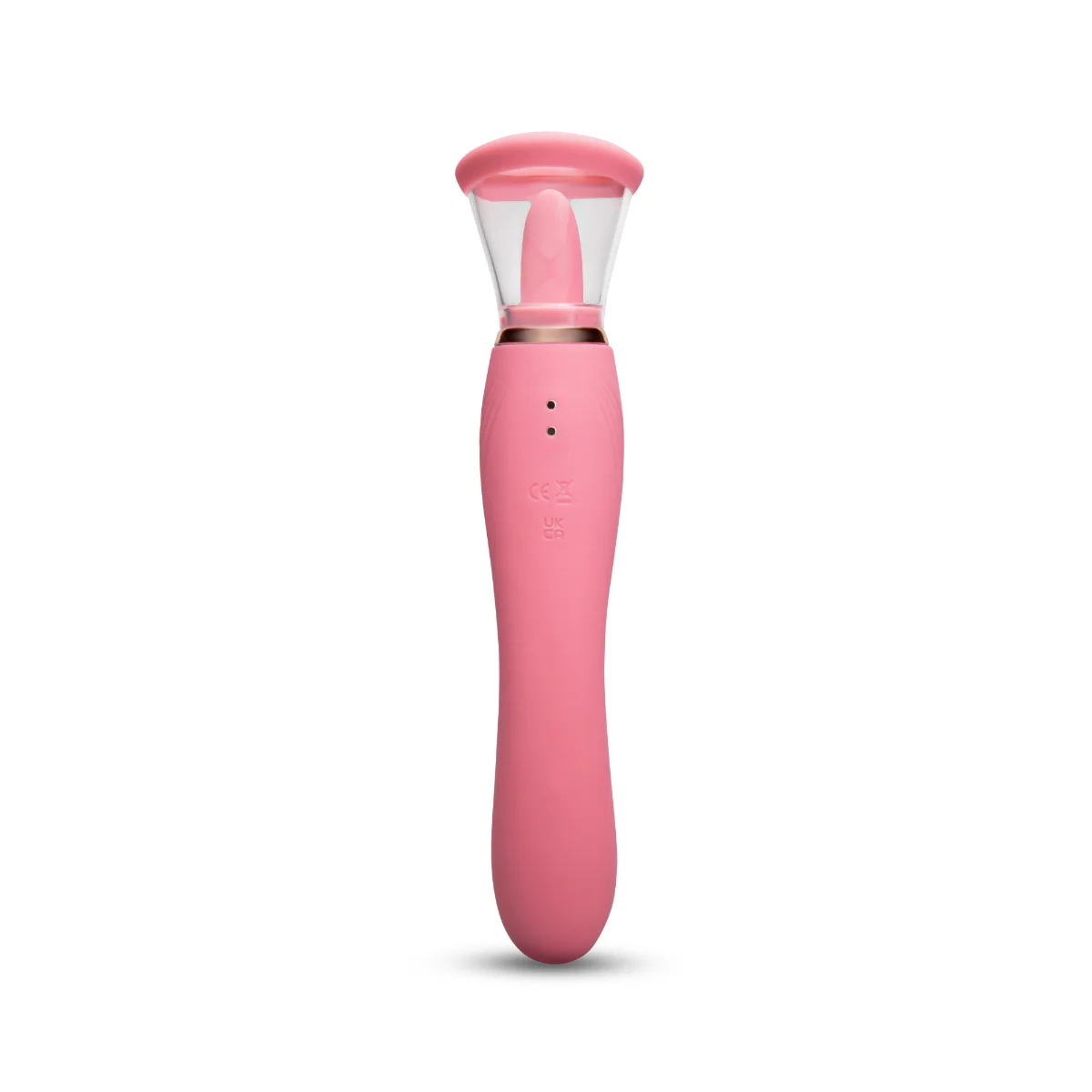 Le Wand Lick Double Ended Vibrator With Tongue Stimulator Pink - Image 6