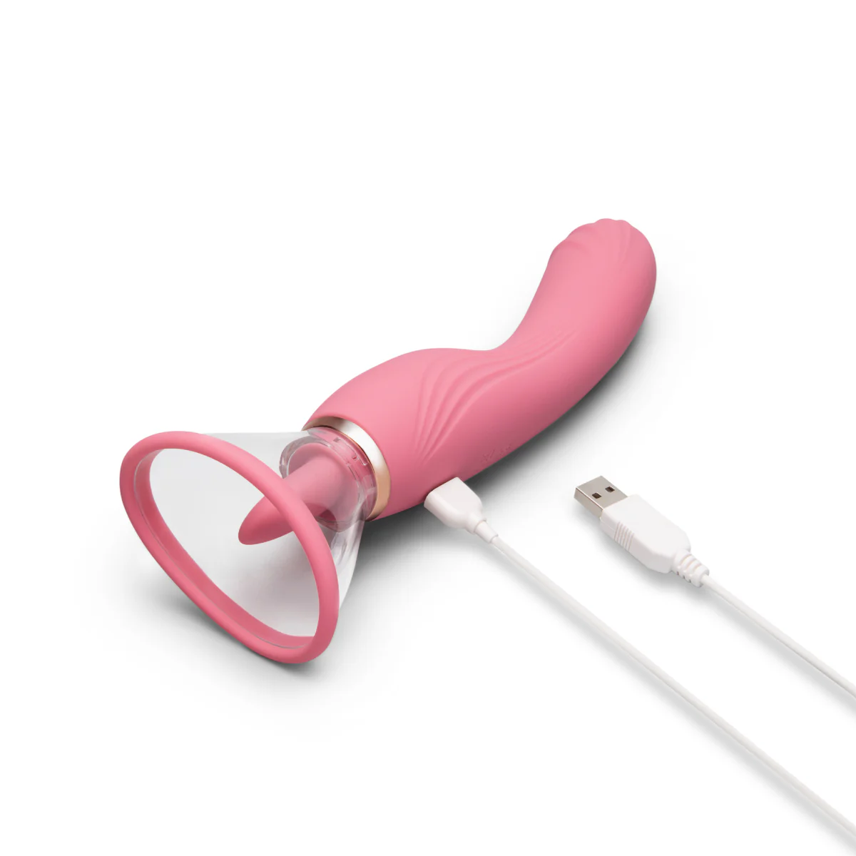 Le Wand Lick Double Ended Vibrator With Tongue Stimulator Pink - Image 9