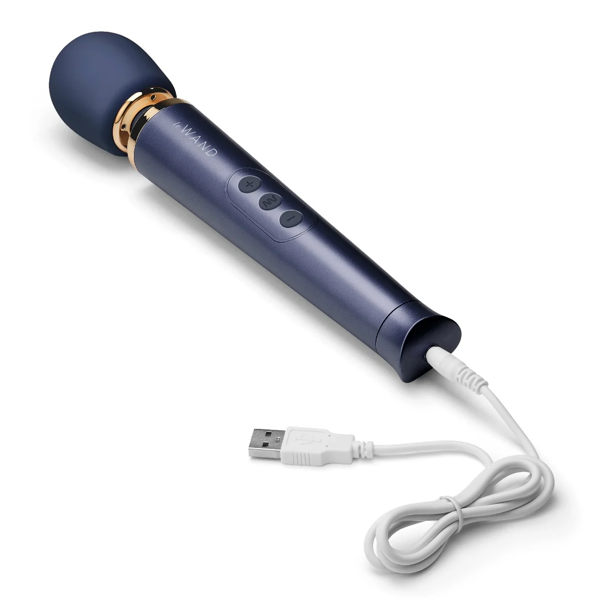 Le Wand Petite Rechargeable Wand Massager Navy Blue - Image 4