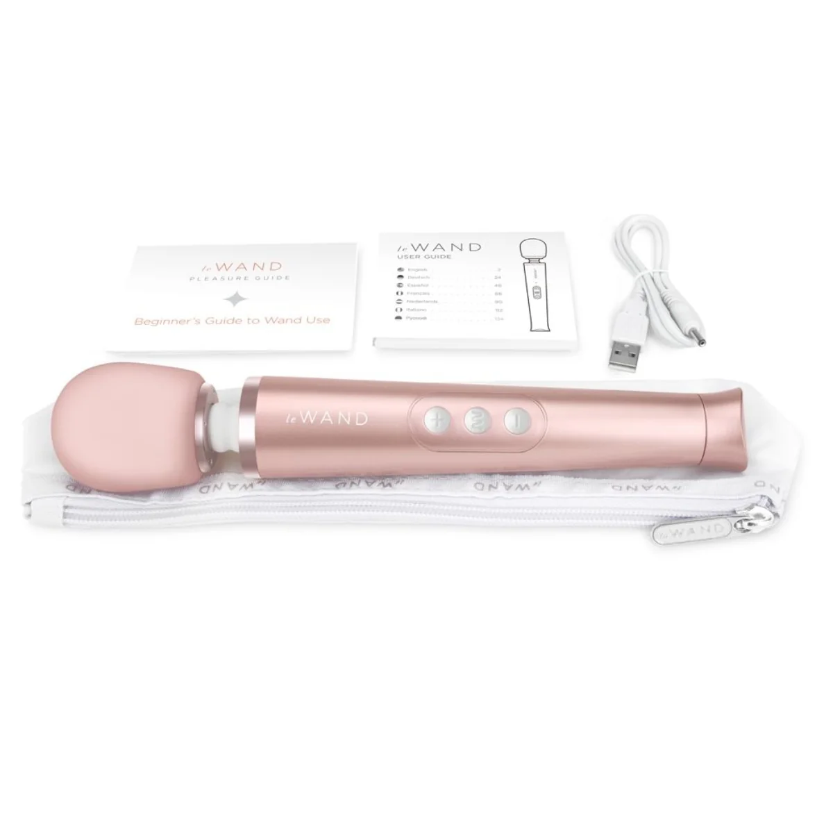 Le Wand Petite Rechargeable Wand Massager Rose Gold - Image 5