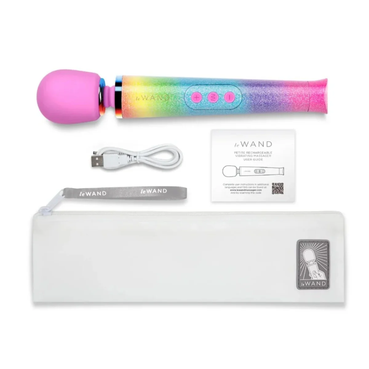 Le Wand Petite Wand Massager Rainbow Ombre - Image 3