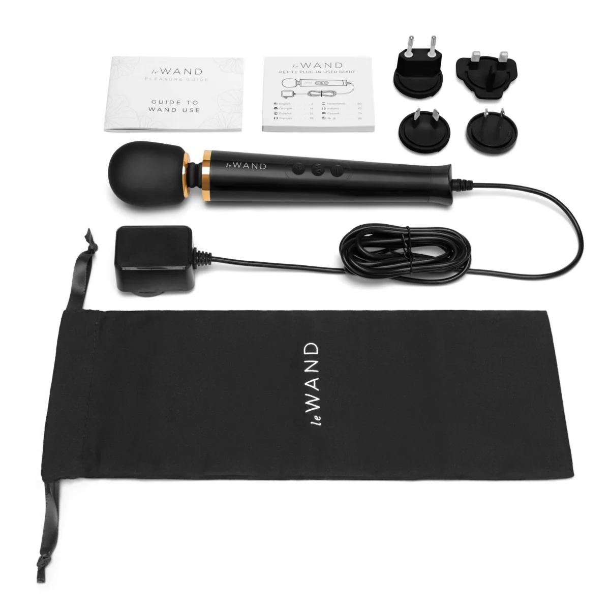 Le Wand Powerful Petite Plug In Wand Massager Black - Image 5