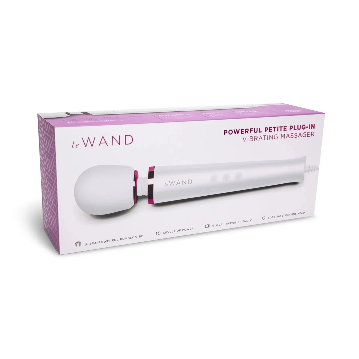 Le Wand Powerful Petite Plug In Wand Massager White - Image 2