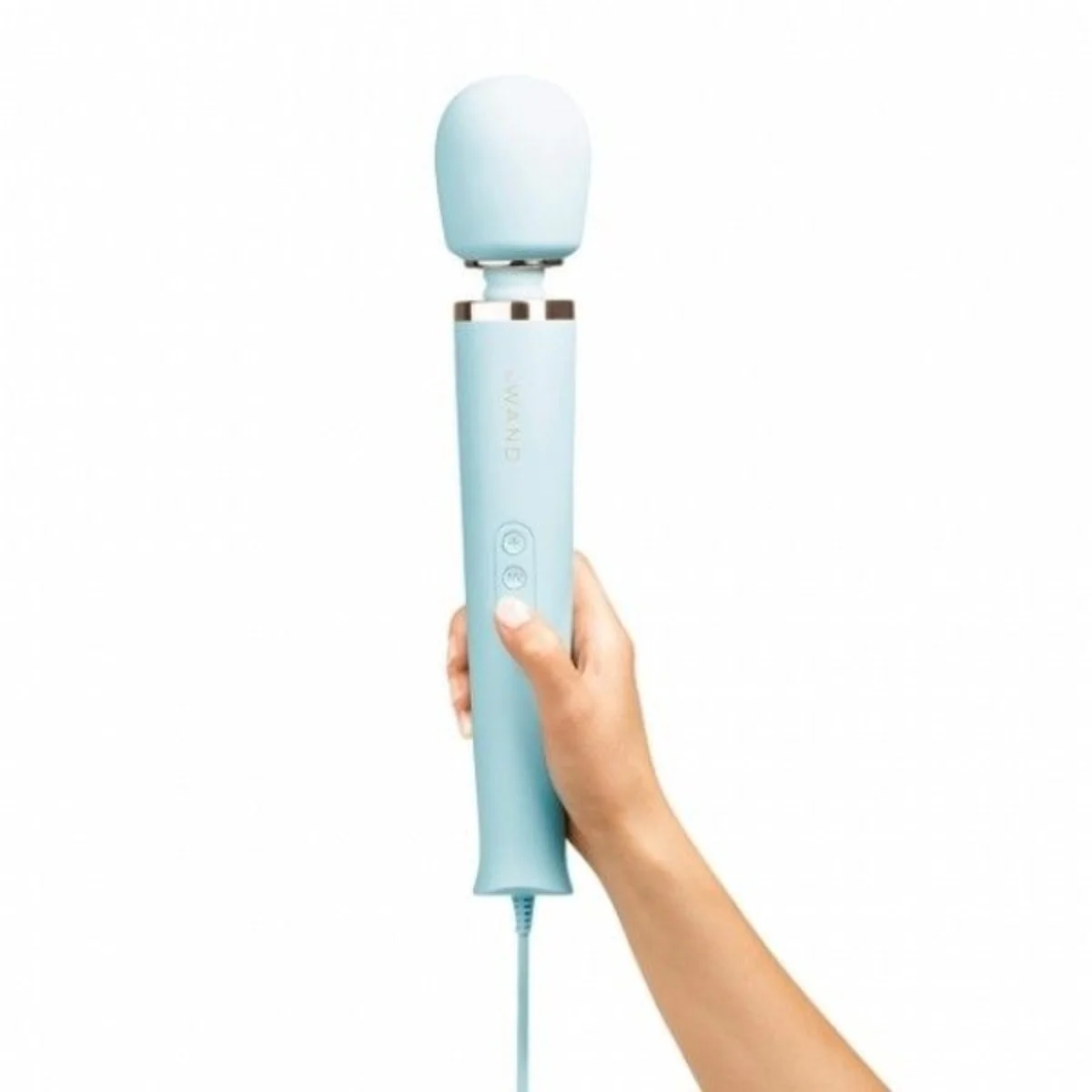 Le Wand Powerful Plug In Wand Massager Light Blue - Image 4